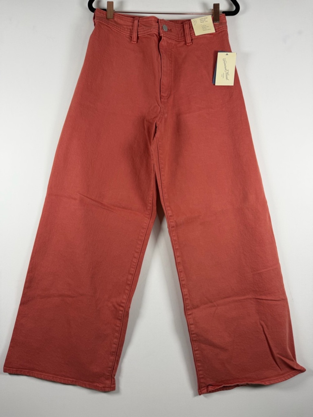 Universal Thread™ Women's High-Rise Sailor Wide Leg Ankle Jeans - Light Red 8 - Picture 2 of 11